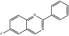 6-fluoro-2-phenylquinazoline Structure
