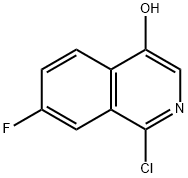 1-CHLORO-7-FLUOROISOQUINOLIN-4-OL Struktur