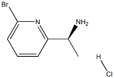 (S)-1-(6-bromopyridin-2-yl)ethan-1-amine hydrochloride Structure