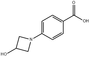 4-(3-Hydroxyazetidin-1-yl)benzoic acid, 1416784-71-8, 结构式