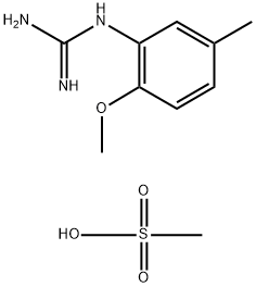 1-(2-甲氧基-5-甲基苯基)胍甲磺酸盐 结构式