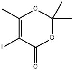 4H-1,3-Dioxin-4-one, 5-iodo-2,2,6-trimethyl- 化学構造式