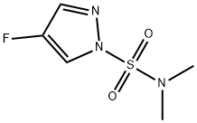 4-Fluoro-N,N-dimethyl-1H-pyrazole-1-sulfonamide Structure