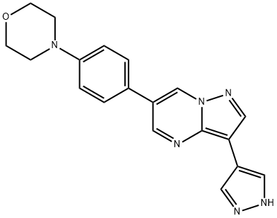 4-(4-(3-(1H-Pyrazol-4-yl)pyrazolo[1,5-a]pyrimidin-6-yl)phenyl)morpholine Structure