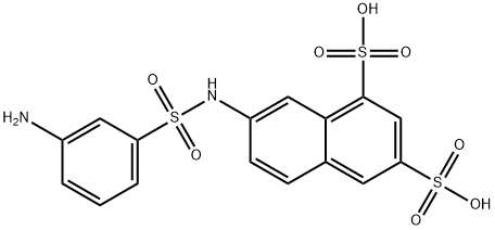 1,3-Naphthalenedisulfonicacid, 7-[[(3-aminophenyl)sulfonyl]amino]- Structure