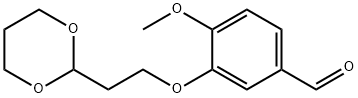 3-(2-(1,3-DIOXAN-2-YL)ETHOXY)-4-METHOXYBENZALDEHYDE Structure