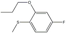 4-fluoro-1-methylsulfanyl-2-propoxybenzene Structure