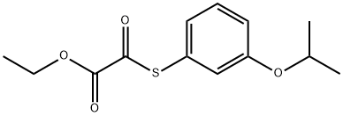 ETHYL 2-((3-ISOPROPOXYPHENYL)THIO)-2-OXOACETATE 结构式