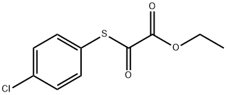 ETHYL 2-((4-CHLOROPHENYL)THIO)-2-OXOACETATE 化学構造式