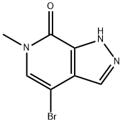 4-bromo-6-methyl-1,6-dihydro-7H-pyrazolo[3,4-c]pyridin-7-one Structure