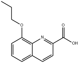 8-丙氧基喹啉-2-羧酸, 1446747-07-4, 结构式
