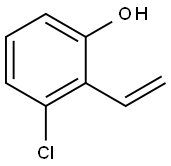 3-chloro-2-vinylphenol 化学構造式