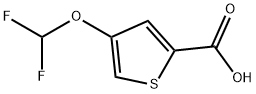 4-Difluoromethoxy-thiophene-2-carboxylic acid Struktur