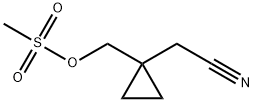 (1-(Cyanomethyl)cyclopropyl)methyl Methanesulfonate 化学構造式