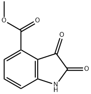 METHYL 2,3-DIOXOINDOLINE-4-CARBOXYLATE, 153072-43-6, 结构式