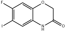 7-氟-6-碘-2H-苯并[B][1,4]噁嗪-3(4H)-酮,153122-66-8,结构式