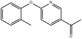 5-Acetyl-2-(2-methylphenoxy) pyridine Struktur