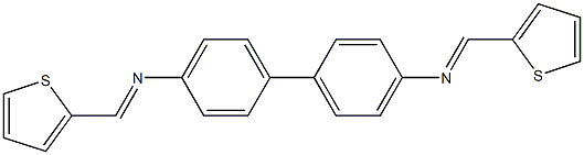 N,N'-bis(2-thienylmethylene)-4,4'-biphenyldiamine Structure