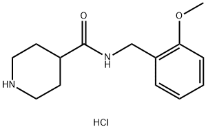 N-[(2-methoxyphenyl)methyl]piperidine-4-carboxamide,1586782-89-9,结构式