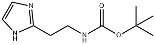 tert-butyl (2-(1H-imidazol-2-yl)ethyl)carbamate 化学構造式