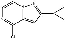 4-CHLORO-2-CYCLOPROPYLPYRAZOLO[1,5-A]PYRAZINE,1602060-23-0,结构式