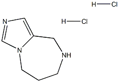 6,7,8,9-四氢-5H-咪唑并[1,5-A][1,4]二氮杂(二盐酸盐) 结构式