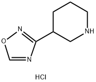 3-(1,2,4-oxadiazol-3-yl)piperidine hydrochloride, 1609409-17-7, 结构式