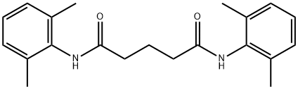 N,N'-bis(2,6-dimethylphenyl)pentanediamide 结构式