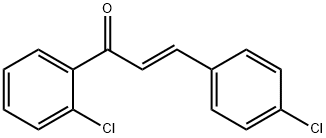 (2E)-1-(2-chlorophenyl)-3-(4-chlorophenyl)prop-2-en-1-one Structure