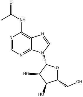 N-アセチルアデノシン 化学構造式