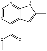 6-METHYL-7H-PYRROLO[2,3-D]PYRIMIDIN-4-CARBOXYLIC ACID METHYL ESTER|6-METHYL-7H-PYRROLO[2,3-D]PYRIMIDIN-4-CARBOXYLIC ACID METHYL ESTER