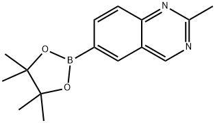 (2-METHYLQUINAZOLIN-6-YL)BORONIC ACID PINACOL ESTER 结构式