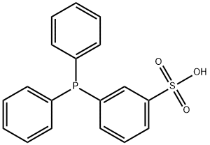 Benzenesulfonicacid, 3-(diphenylphosphino)- Structure