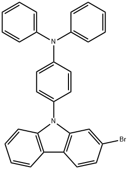 [4-(2-溴咔唑-9-基)-苯基]-二苯胺, 1702360-66-4, 结构式