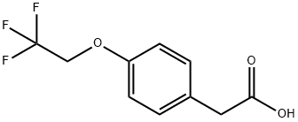 2-[4-(2,2,2-三氟乙氧基)苯基]乙酸 结构式