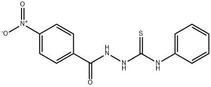 2-(4-nitrobenzoyl)-N-phenylhydrazinecarbothioamide Struktur