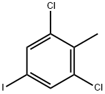 1,3-dichloro-5-iodo-2-methylbenzene 化学構造式
