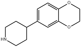4-(2,3-Dihydro-benzo[1,4]dioxin-6-yl)-piperidine 化学構造式