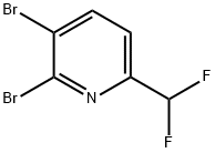 2,3-Dibromo-6-difluoromethyl-pyridine 结构式