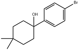 4-(4-溴苯基)-4-羟基-1,1-二甲基环己烷 结构式
