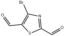 4-Bromo-2,5-thiazoledicarboxaldehyde Structure