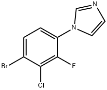 1-(4-Bromo-3-chloro-2-fluorophenyl)-1H-imidazole Structure