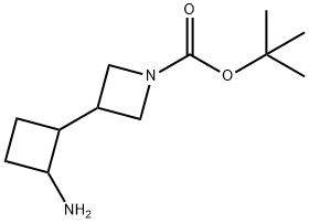 TERT-BUTYL 3-(2-AMINOCYCLOBUTYL)AZETIDINE-1-CARBOXYLATE Struktur