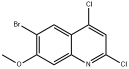 6-BROMO-2,4-DICHLORO-7-METHOXYQUINOLINE Structure