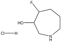 4-FLUOROAZEPAN-3-OL HCL,1823962-87-3,结构式