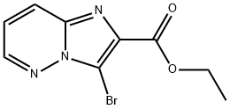 3-Bromo-imidazo[1,2-b]pyridazine-2-carboxylic acid ethyl ester Structure