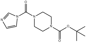 tert-butyl 4-(1H-imidazole-1-carbonyl)piperazine-1-carboxylate 化学構造式