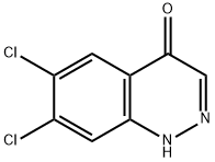 6,7-Dichloro-1H-cinnolin-4-one 化学構造式