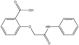 2-(2-anilino-2-oxoethoxy)benzoic acid 结构式