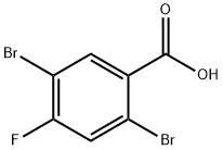 2,5-Dibromo-4-fluoro-benzoic acid Structure